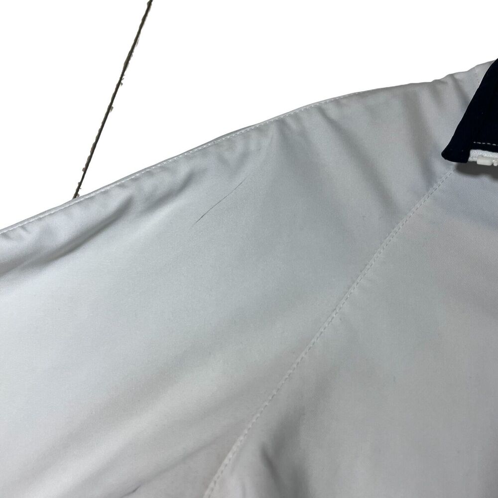 Nike White with Black Trim S (4-6) Jacket Full Zip Pockets - Picture 7 of 9
